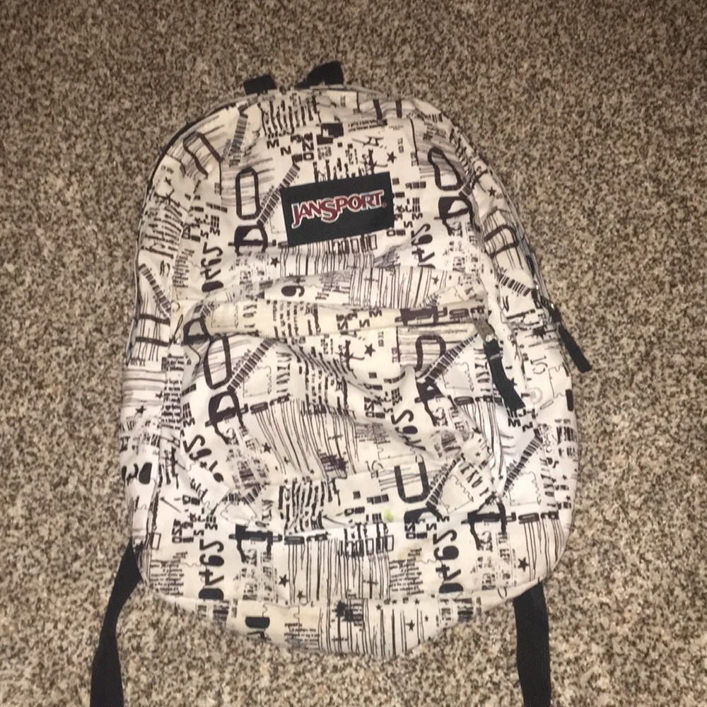 Jansport Black & White Backpack